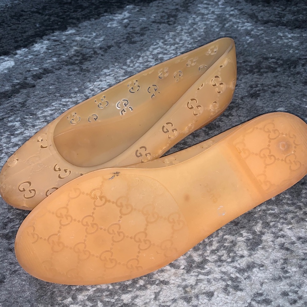 Gucci Rubber GG cutout flats